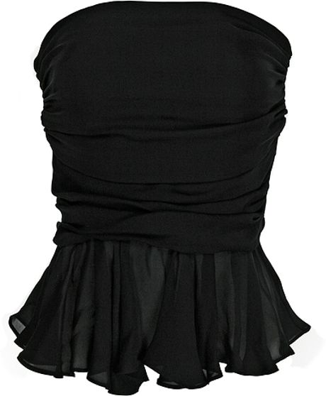 Parker Strapless Top in Black in Black | Lyst