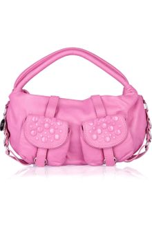 Sonia Rykiel Stud-embellished Textured Leather Bag - Lyst