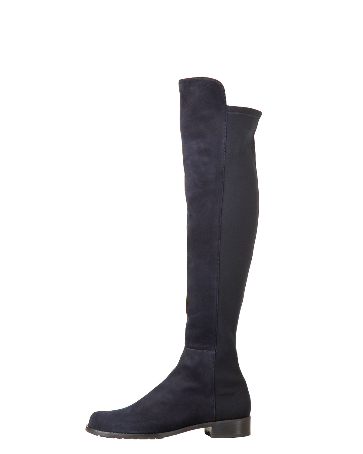 stuart weitzman navy blue boots