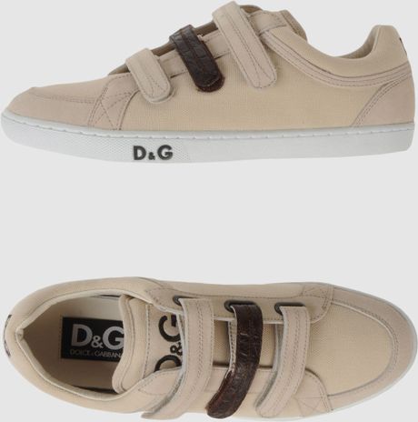 D&g Sneakers in Beige for Men - Lyst