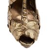 Alexander Mcqueen Leaf Platform Shoe in Gold - Lyst