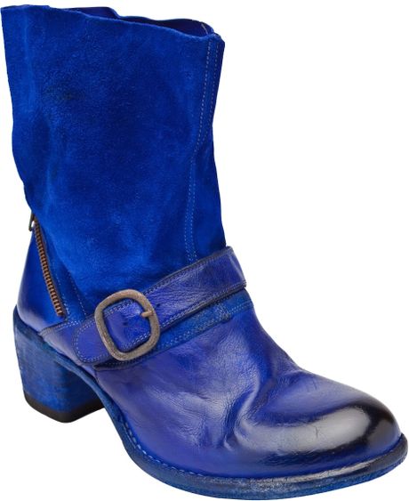 Officine Creative Pullon Buckle Boot in Blue for Men - Lyst