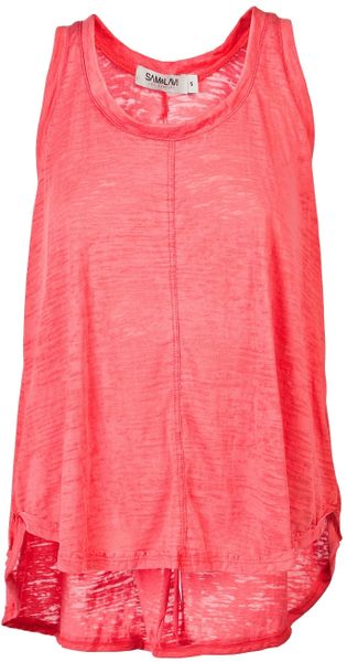 Sam & Lavi Karen Fadeaway Tank in Pink - Lyst