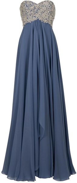 Marchesa Diamante Embroidered Gown - Lyst