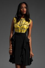 Z Spoke by Zac Posen Runway Plaid Dress