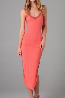Free People Rib & Lace Slip Dress - Lyst