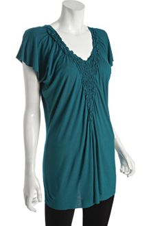 Bailey 44 Teal Jersey Butterfly Flutter Sleeve Top - Lyst