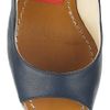 Paloma Barceló Velati Leather Wedge Sandals in Blue (navy) - Lyst
