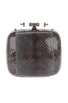 Givenchy Snake Skin Box Clutch - Lyst