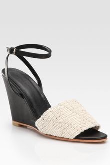 Rachel Comey Woven Front Wedge Sandals - Lyst