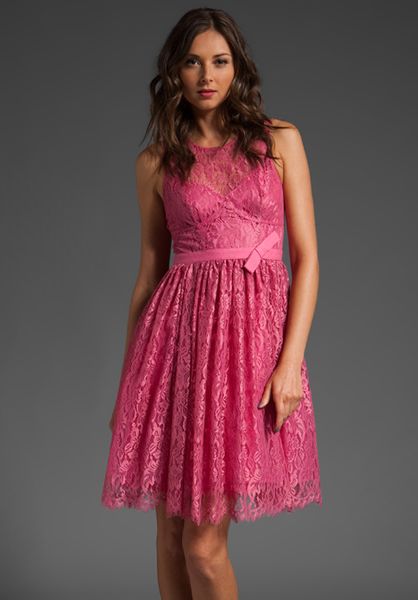 Tracy Reese Classic Frock in Watermelon in Pink - Lyst