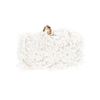 Alexander Mcqueen Skull Detail Clutch in White (ivory) - Lyst
