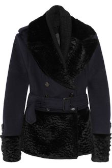 Burberry Prorsum Wool-blend and Rabbit Jacket - Lyst