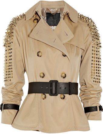 Burberry Prorsum Studded Cotton-twill Jacket - Lyst