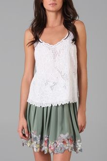 Catherine Malandrino Eyelet Camisole - Lyst