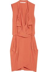 Diane Von Furstenberg Flyma Draped Satin-twill Wrap Dress