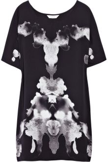 Dion Lee Rorschach Silk-crepe T-shirt Dress - Lyst