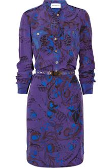Emilio Pucci Printed Silk Crepe De Chine Shirt Dress - Lyst