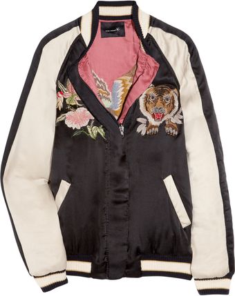 Isabel Marant Pieric Washed-silk Baseball Jacket - Lyst