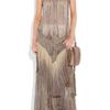 Roberto Cavalli Fringed Snakeprint Silkchiffon Maxi Skirt in Brown (snake) - Lyst