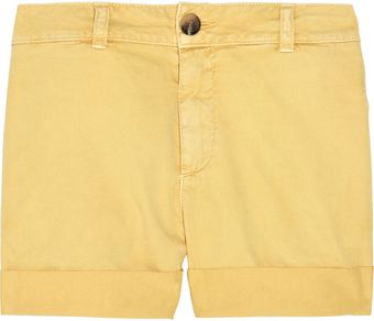 Vince Misfit Cotton-twill Shorts - Lyst