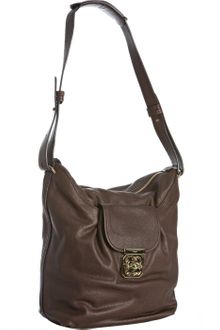 Chloé Chocolate Buffalo Leather Elsie Shoulder Bag - Lyst