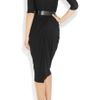 Donna Karan New York Cowlneck Stretchjersey Dress in Black - Lyst