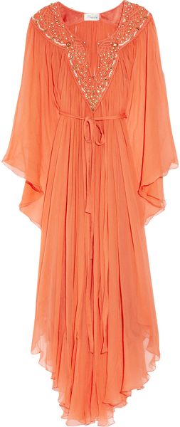 Temperley London Long Amberley Embellished Crepe Kaftan - Lyst