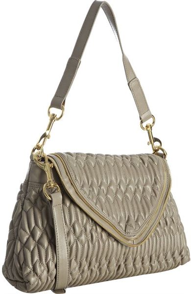 Big Buddha Taupe Quilted Faux Leather Layla Shoulder Bag in Beige (taupe) | Lyst