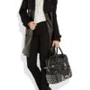 Burberry Studded Leather Bowling Bag in Black - Lyst