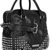 Burberry Studded Leather Bowling Bag in Black - Lyst