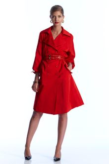 Oscar de la Renta Trench Coat - Lyst