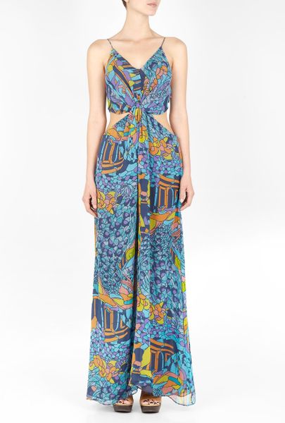 Zimmermann Labyrinth Twist Maxi Dress in Blue - Lyst