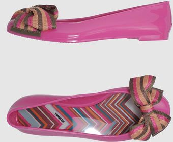 Missoni Ballet Flats - Lyst