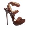 Jimmy Choo Halley Sandal in Brown - Lyst