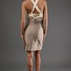 Alexia Admor Two Tone Flower Dress in Champagne in Gold (champagne) - Lyst