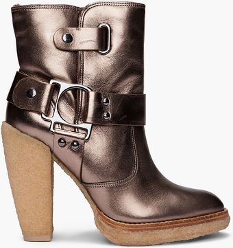 Belle By Sigerson Morrison Shearling Platform Booties - Lyst