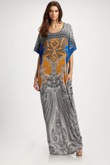Etro Tribal Paisley Jersey T-shirt Dress