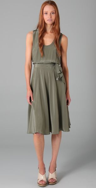 Marc By Marc Jacobs Simone Solid Silk Dress - Lyst
