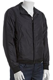 Zegna Black Cotton-nylon Reversible Motorcycle Jacket - Lyst
