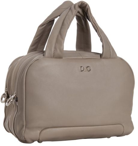 D&g Light Grey Leather Small Triple-zip Handbag in Gray (grey) | Lyst