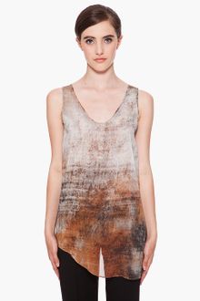 Helmut Lang Asymmetrical Print Tank Top - Lyst