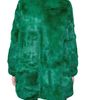 Amaya Arzuaga Rabbit Fur Coat in Green - Lyst