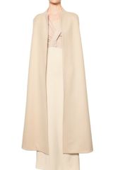 Antonio Berardi Diagonal Wool Long Cape Coat