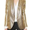 Balmain Lurex Jacket in Gold - Lyst