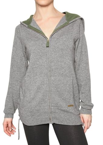 Beayukmui Hooded Heart Wool Knit Sweater - Lyst