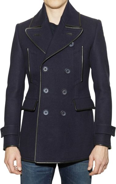 mens burberry pea coat