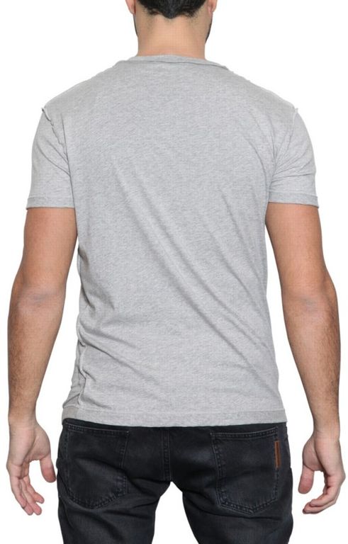 Dolce Gabbana James Dean Printed Jersey Tshirt in Gray for Men grey 