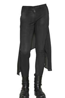 Gareth Pugh Stretch Denim Chiffon Skirted Jeans - Lyst