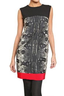 Giambattista Valli Python Print Wool and Silk Crepe Dress - Lyst